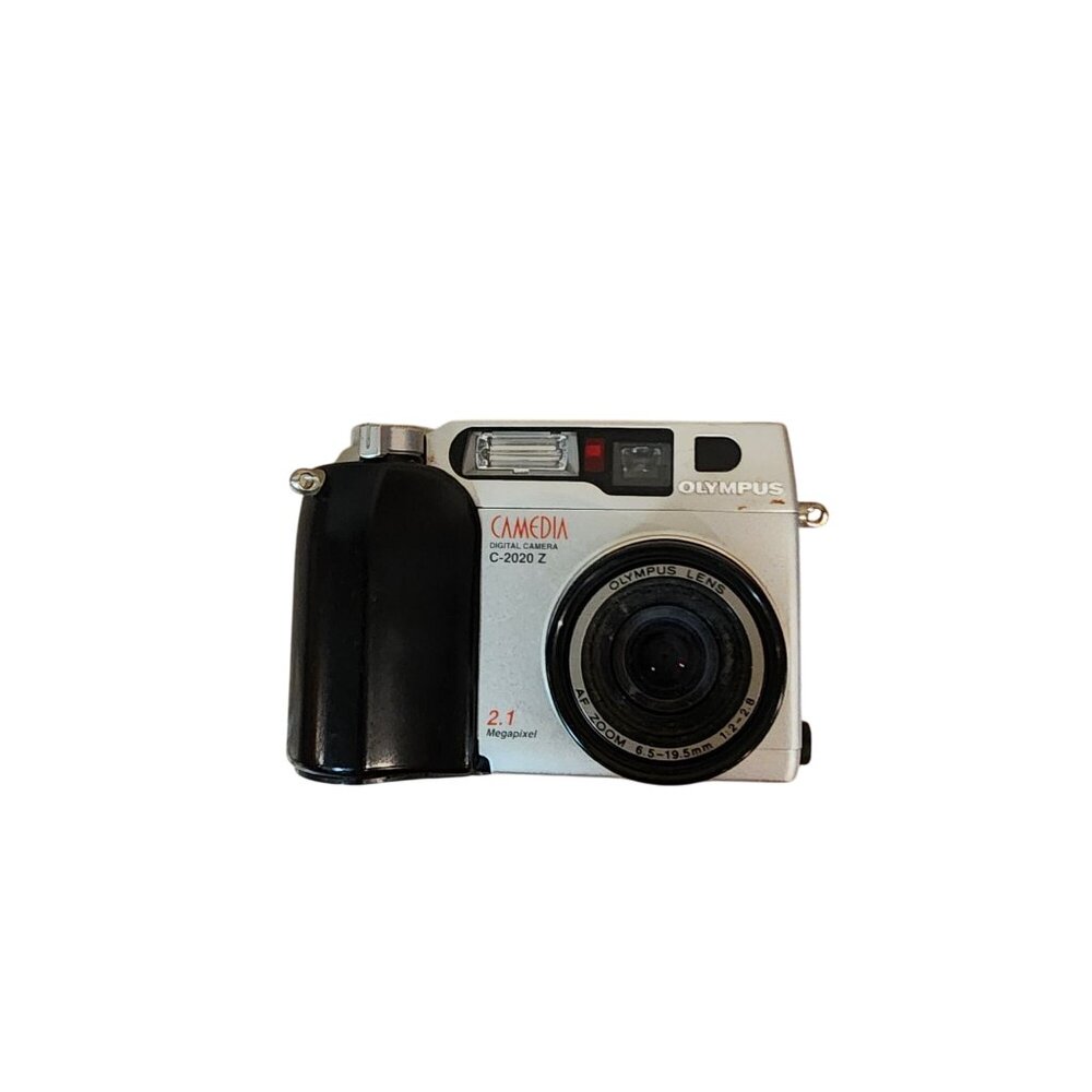 Olympus CAMEDIA C-2020 Zoom 2.1MP Digital Camera - Black & Metallic silver